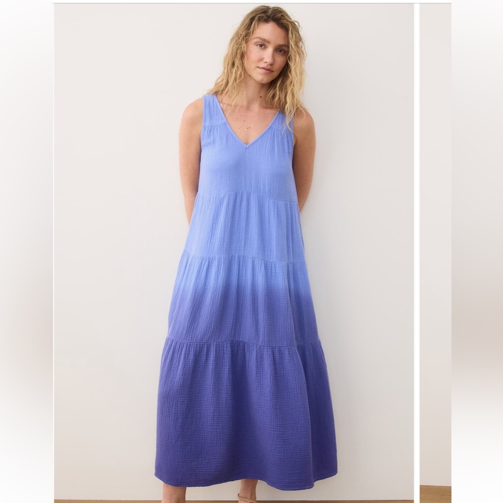 Marine Layer Corrine Sleeveless Double Cotton Cloth Maxi Dress